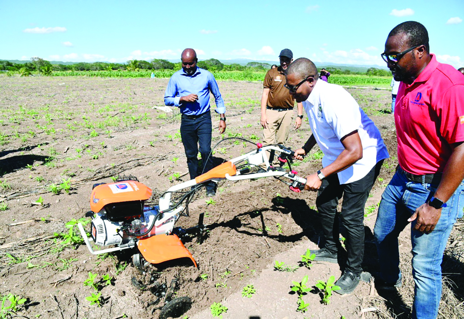 Minister with Tractor
